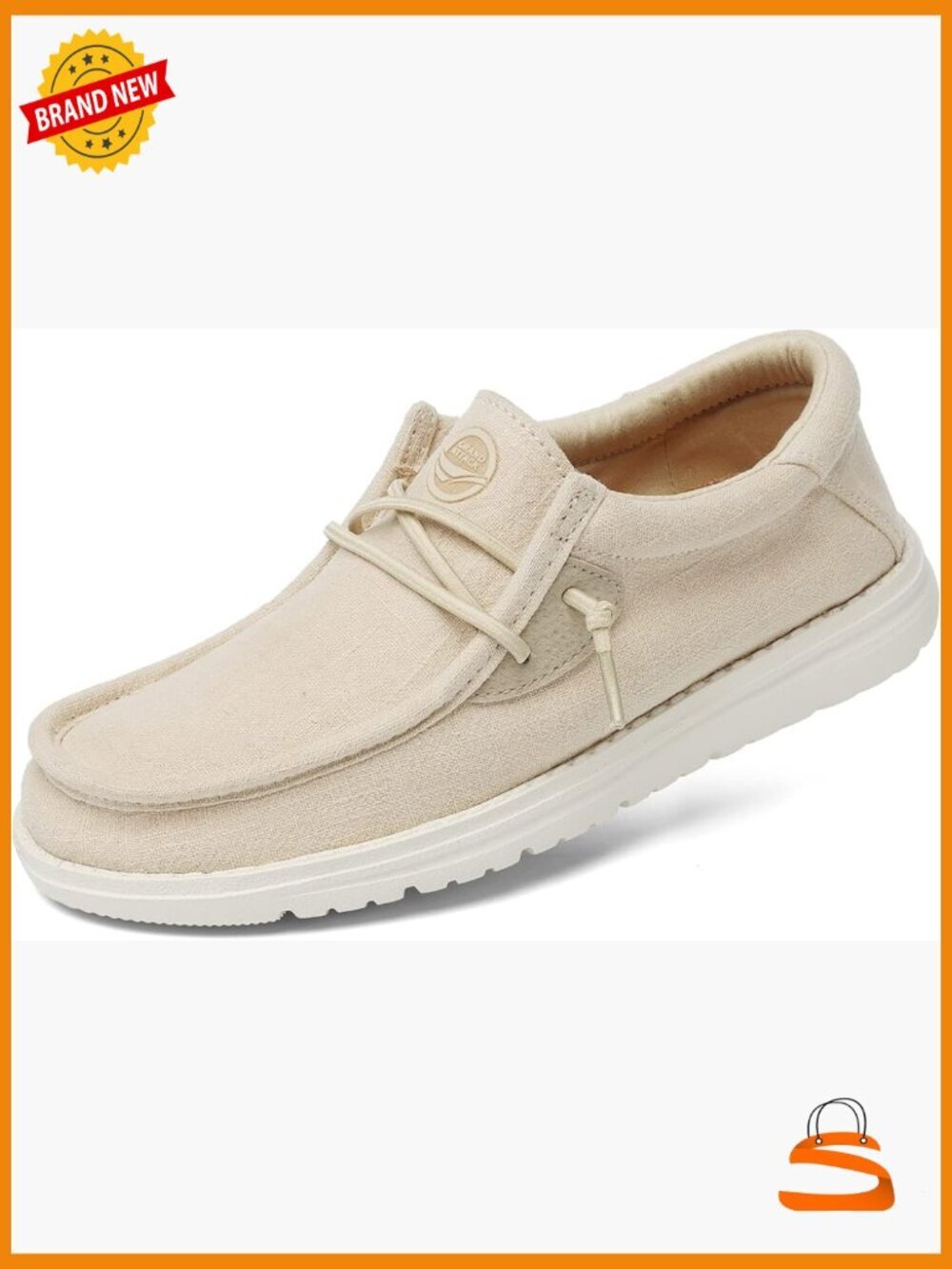 Slip On Loafers Linen Cotton Walking Shoes Comfort Lightweight Travel